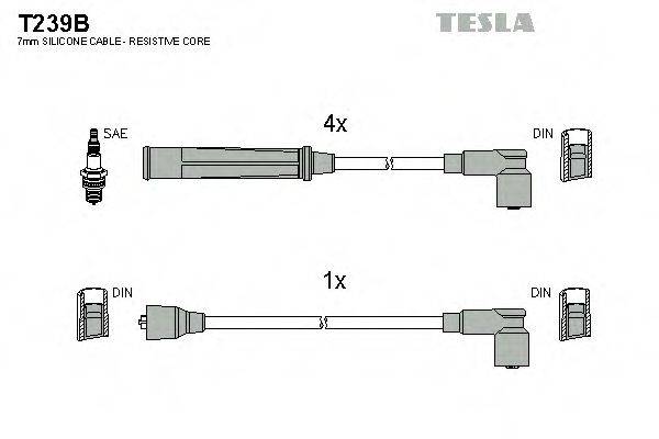 TESLA T239B Комплект дротів запалювання