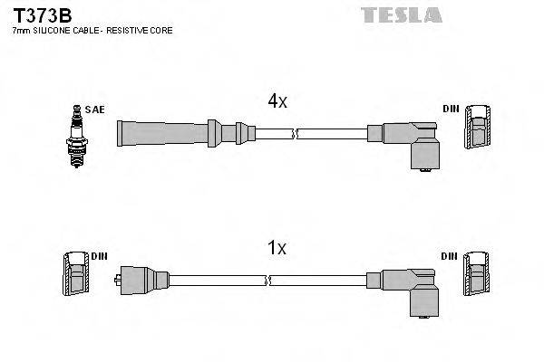 TESLA T373B Комплект дротів запалювання