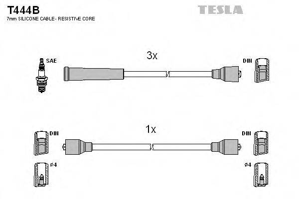 TESLA T444B Комплект дротів запалювання