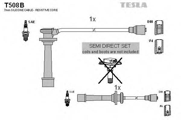 TESLA T508B Комплект дротів запалювання