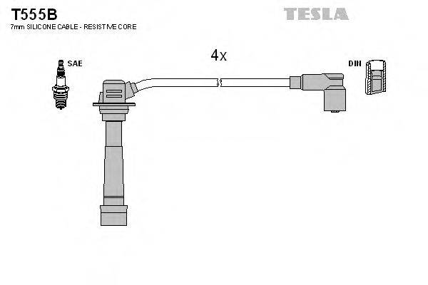 TESLA T555B Комплект дротів запалювання