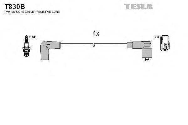 TESLA T830B Комплект дротів запалювання