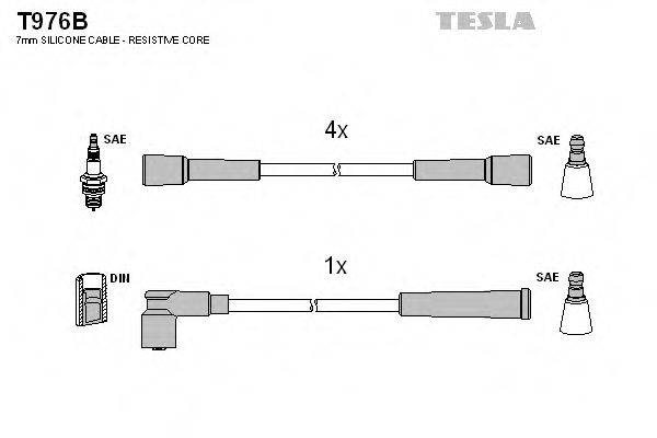 TESLA T976B Комплект дротів запалювання