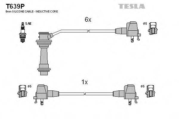 TESLA T639P Комплект дротів запалювання