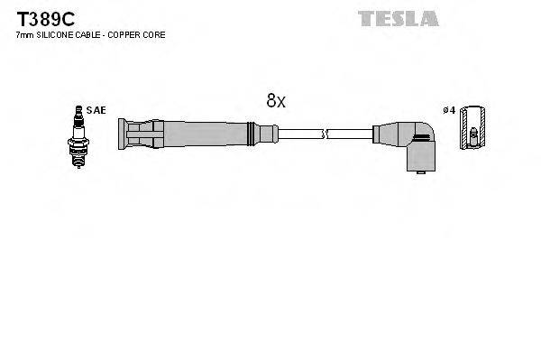 TESLA T389C Комплект дротів запалювання