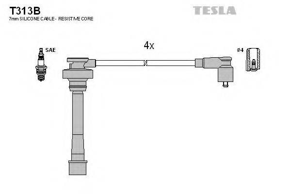 TESLA T313B Комплект дротів запалювання