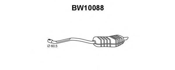 VENEPORTE BW10088 Глушник вихлопних газів кінцевий