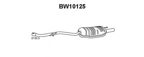 VENEPORTE BW10125 Глушник вихлопних газів кінцевий