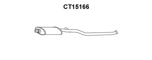 VENEPORTE CT15166 Середній глушник вихлопних газів