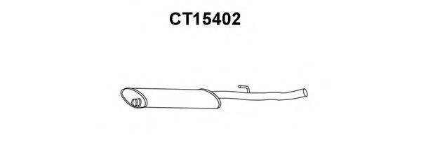 VENEPORTE CT15402 Середній глушник вихлопних газів