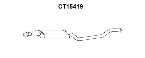 VENEPORTE CT15419 Середній глушник вихлопних газів