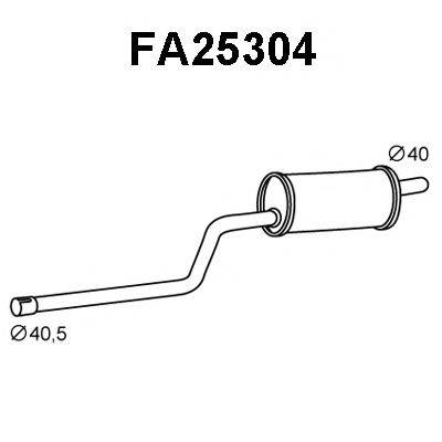 VENEPORTE FA25304 Передглушувач вихлопних газів