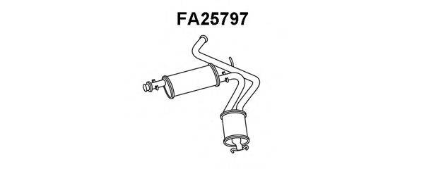 VENEPORTE FA25797 Глушник вихлопних газів кінцевий