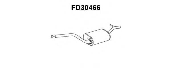 VENEPORTE FD30466 Середній глушник вихлопних газів
