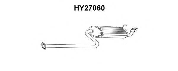 VENEPORTE HY27060 Глушник вихлопних газів кінцевий