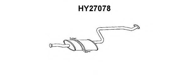 VENEPORTE HY27078 Середній глушник вихлопних газів