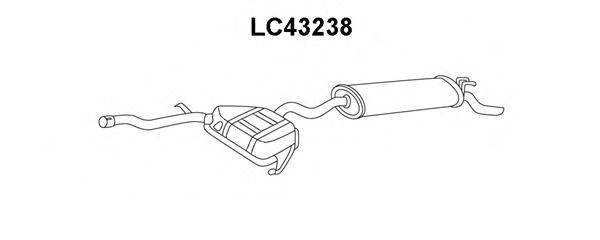 VENEPORTE LC43238 Глушник вихлопних газів кінцевий