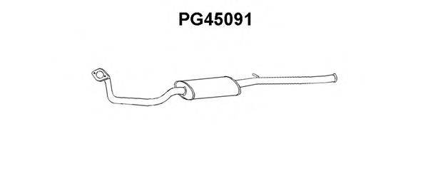 VENEPORTE PG45091 Середній глушник вихлопних газів