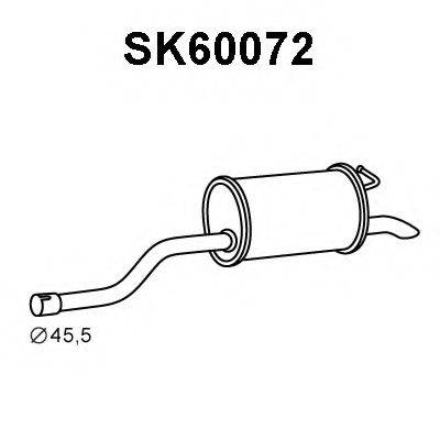 VENEPORTE SK60072 Глушник вихлопних газів кінцевий