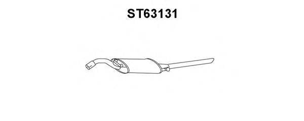 VENEPORTE ST63131 Глушник вихлопних газів кінцевий