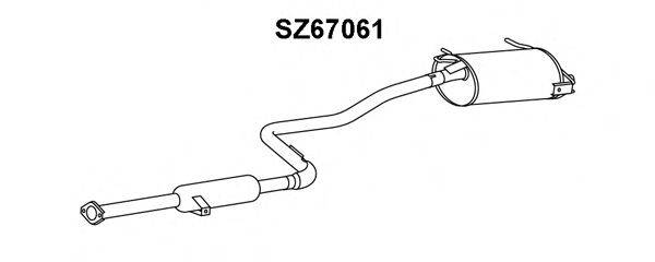 VENEPORTE SZ67061 Глушник вихлопних газів кінцевий