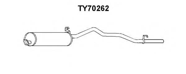 VENEPORTE TY70262 Глушник вихлопних газів кінцевий