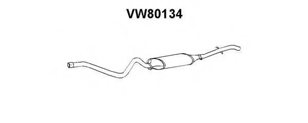 VENEPORTE VW80134 Глушник вихлопних газів кінцевий