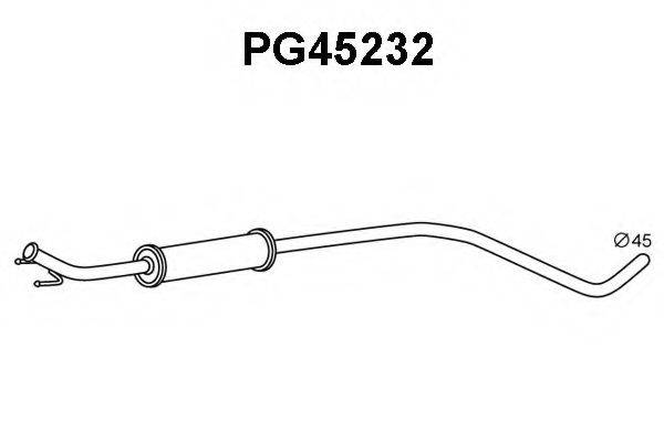 VENEPORTE PG45232 Передглушувач вихлопних газів