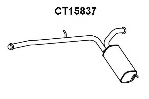 VENEPORTE CT15837 Глушник вихлопних газів кінцевий