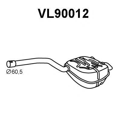 VENEPORTE VL90012 Глушник вихлопних газів кінцевий