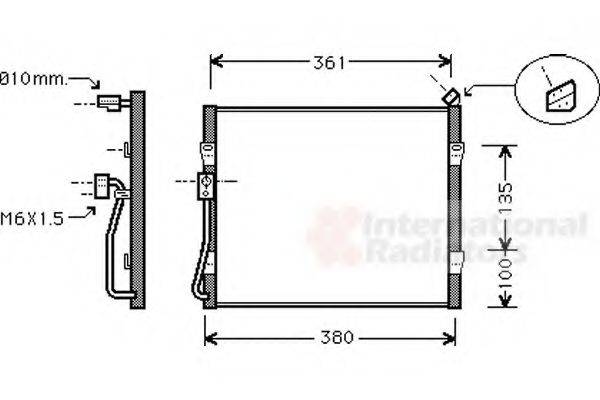 VAN WEZEL 02005135 Конденсатор, кондиціонер