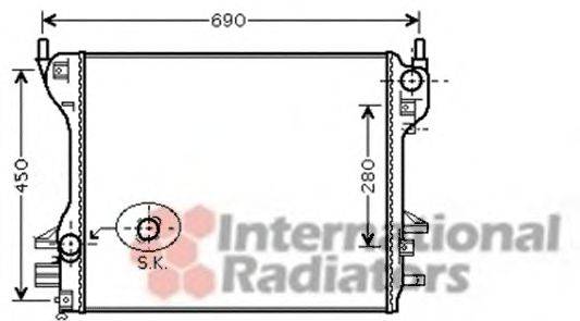 VAN WEZEL 77002039 Радіатор, охолодження двигуна