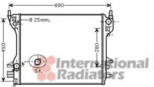 VAN WEZEL 77002040 Радіатор, охолодження двигуна