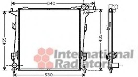 VAN WEZEL 83002099 Радіатор, охолодження двигуна