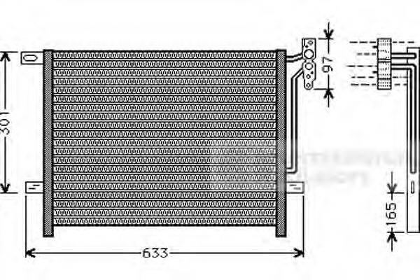 VAN WEZEL 06005203 Конденсатор, кондиціонер