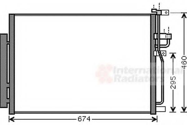 VAN WEZEL 37005436 Конденсатор, кондиціонер