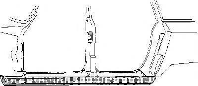 VAN WEZEL 0912104 Накладка порога