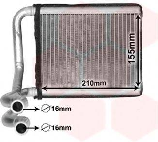 VAN WEZEL 82006393 Теплообмінник, опалення салону
