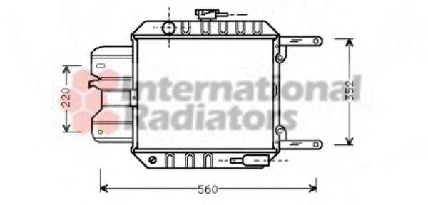 VAN WEZEL 13002012 Радіатор, охолодження двигуна