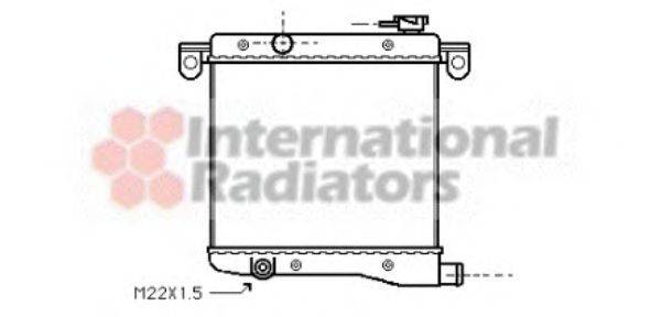 VAN WEZEL 17002012 Радіатор, охолодження двигуна