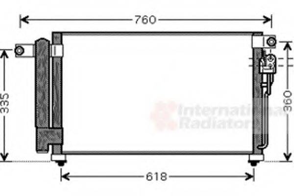 VAN WEZEL 83005081 Конденсатор, кондиціонер