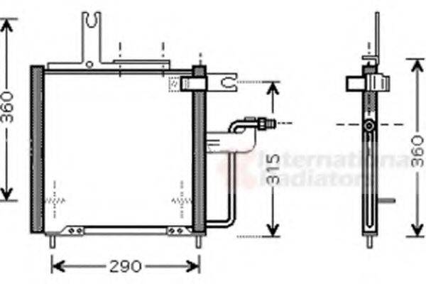 VAN WEZEL 27005197 Конденсатор, кондиціонер