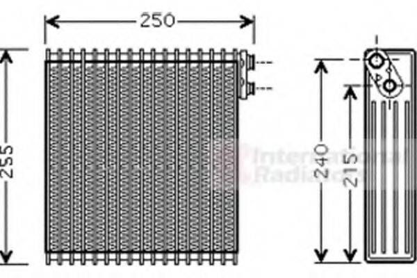 VAN WEZEL 5300V389 Випарник, кондиціонер