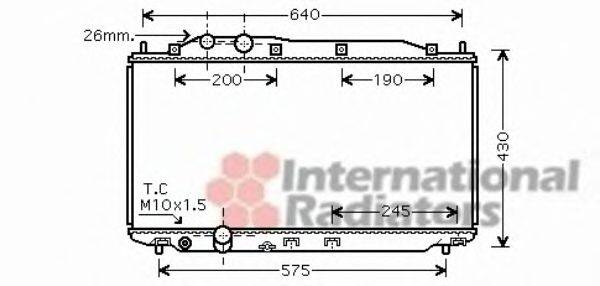 VAN WEZEL 25002187 Радіатор, охолодження двигуна