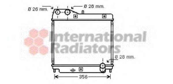 VAN WEZEL 25002178 Радіатор, охолодження двигуна