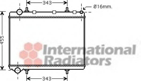 VAN WEZEL 40002259 Радіатор, охолодження двигуна