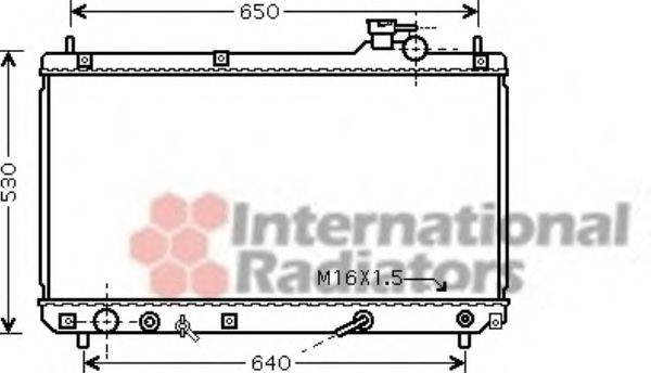 VAN WEZEL 53002457 Радіатор, охолодження двигуна