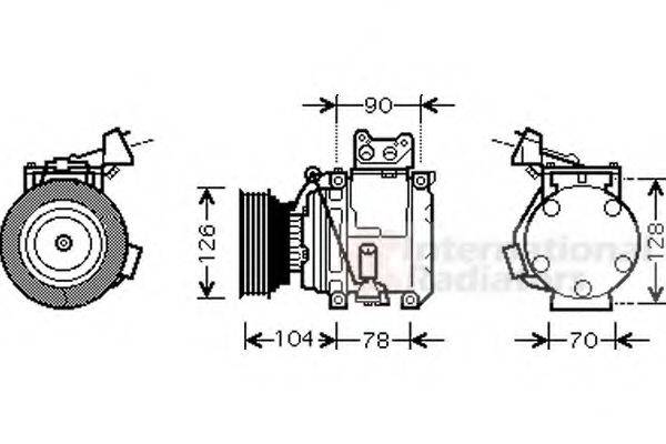 VAN WEZEL 5300K466 Компресор, кондиціонер