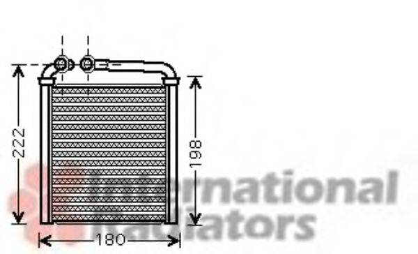 VAN WEZEL 58006256 Теплообмінник, опалення салону