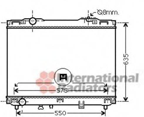 VAN WEZEL 83002127 Радіатор, охолодження двигуна